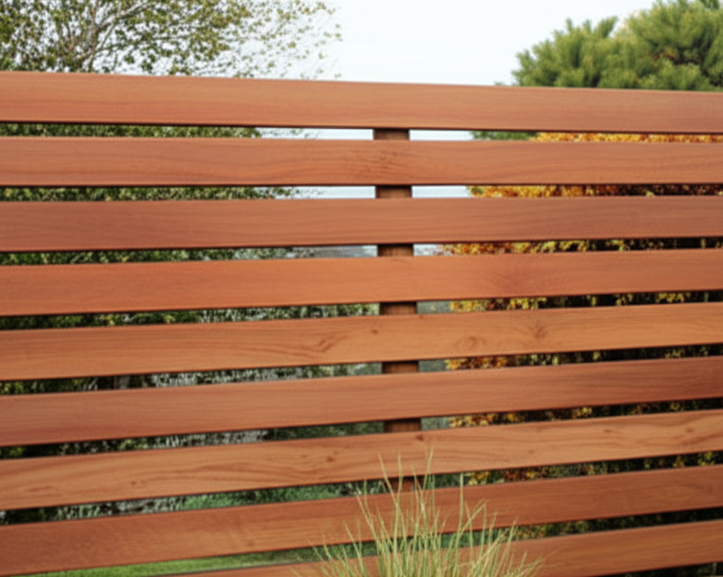 Modern Cedar Privacy Fence